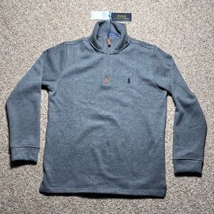 Polo Ralph Lauren Men’s Quarter-Zip Pullover Sweatshirt – Heather Gray – Size M